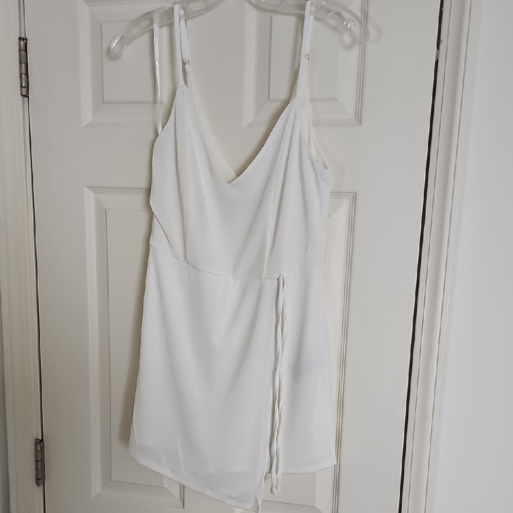 White One Piece Romper BEBE